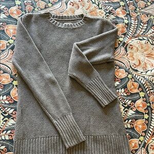 Duluth Trading Co Gray Crew Neck Sweater